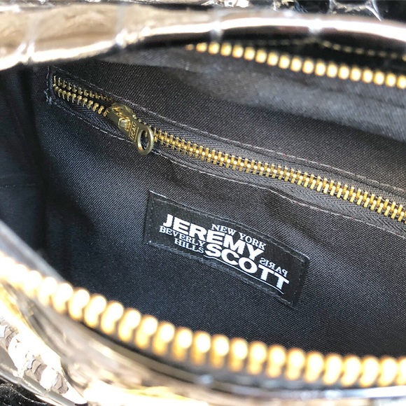 JEREMY SCOTT Faux-Crocodile Hardware Stud Backpack - Picture 3 of 4